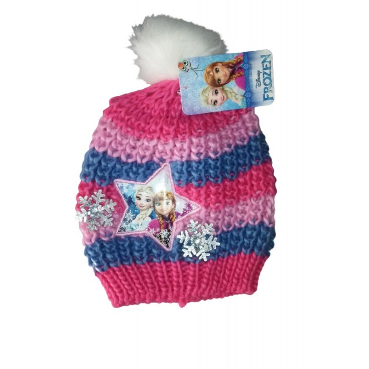 Cappello bambina Disney Frozen righe tg 52
