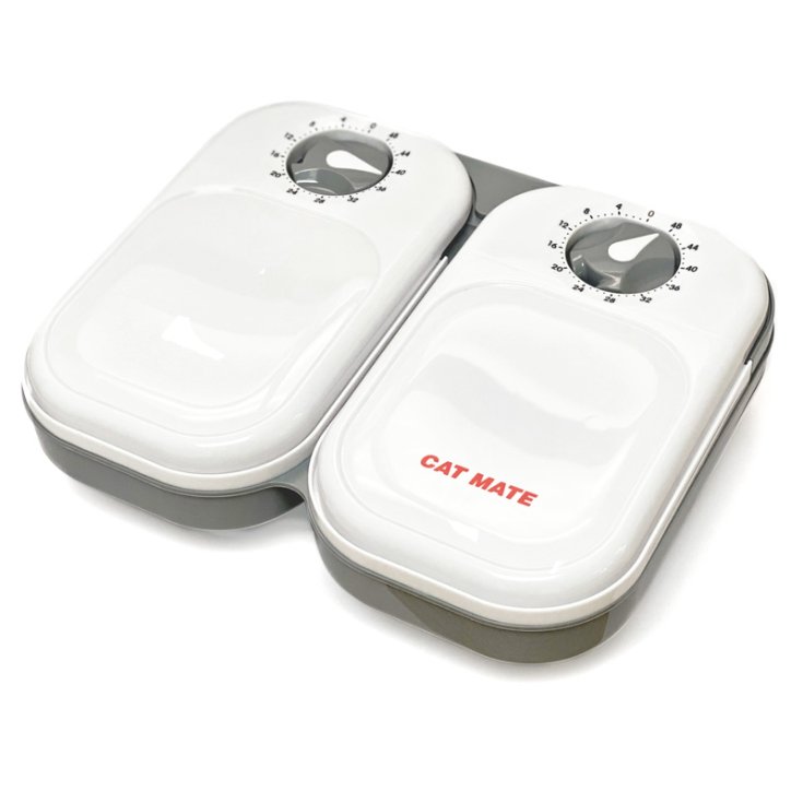 CAT MATE CIOTOLA AUTOMATICA 2PASTI BIANC