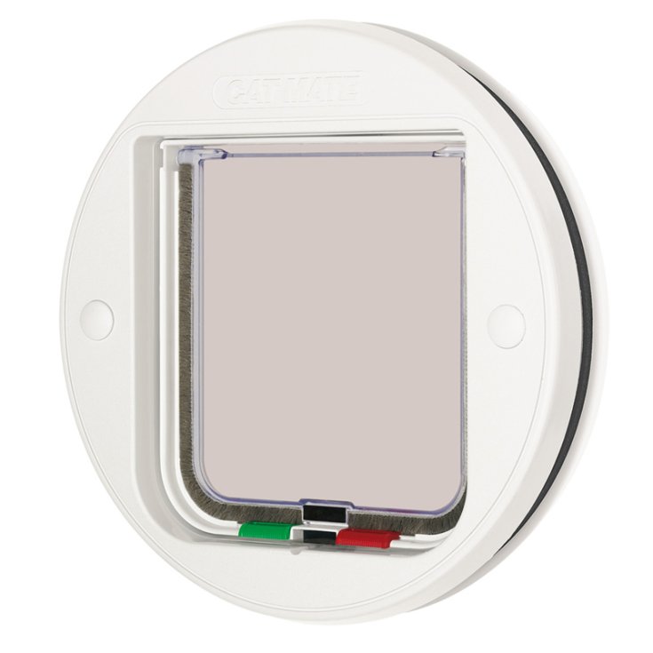 Cat Mate PORTA TONDA PER VETRO BIANCO 24