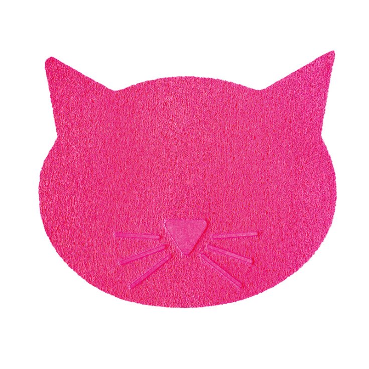 Tappetino Sottociotola in PVC Gatto Rosa - 43 X 37 cm
