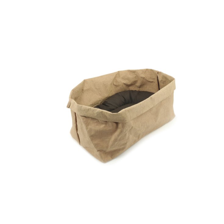 RECORD CUCCIA PAPER BAG BEIGE S 40X25X25