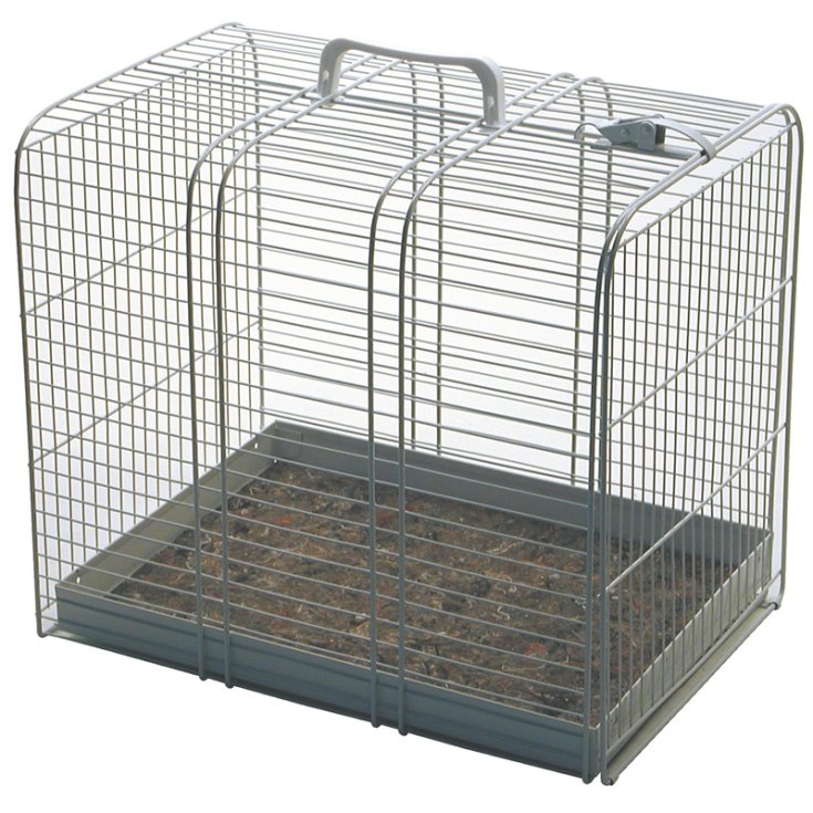 Rf Trasportino in Metallo - M - 44 x 31 x 36 Cm