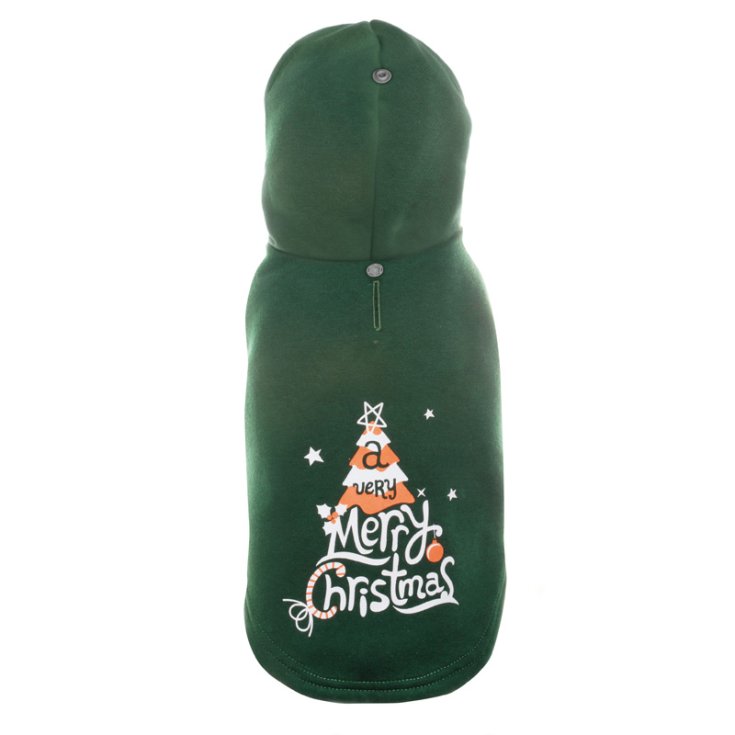 RECORD FELPA BUON NATALE VERDE XS PETTO: