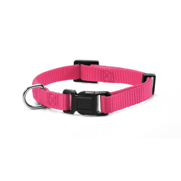 RECORD COLLARE NYLON CON CLIP ROSA XS 1X