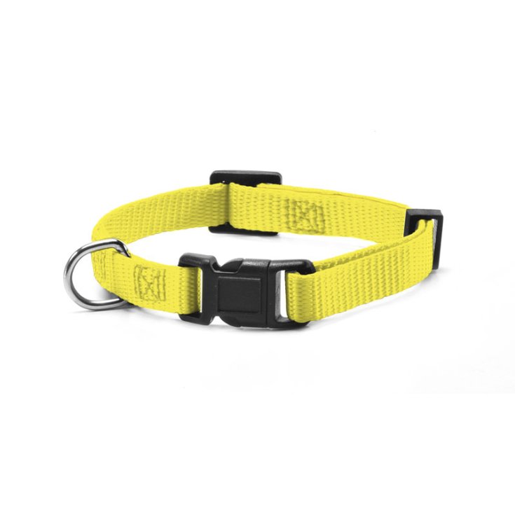 RECORD COLLARE NYLON CON CLIP GIALLO XS