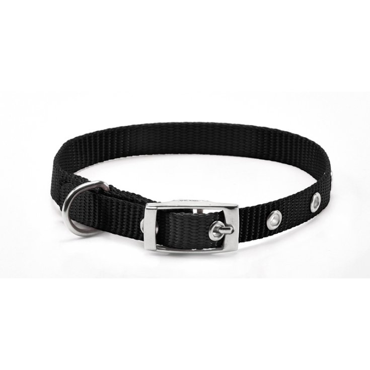 RECORD COLLARE NYLON CON FIBBIA NERO 1,5