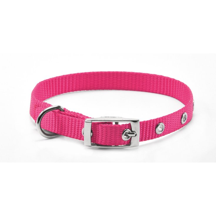 RECORD COLLARE NYLON CON FIBBIA ROSA 2,5