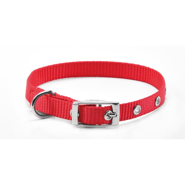 RECORD COLLARE NYLON CON FIBBIA ROSSO 2,