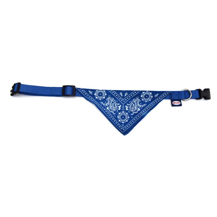 RECORD COLLARE NYLON BANDANA BLU 1,9X40