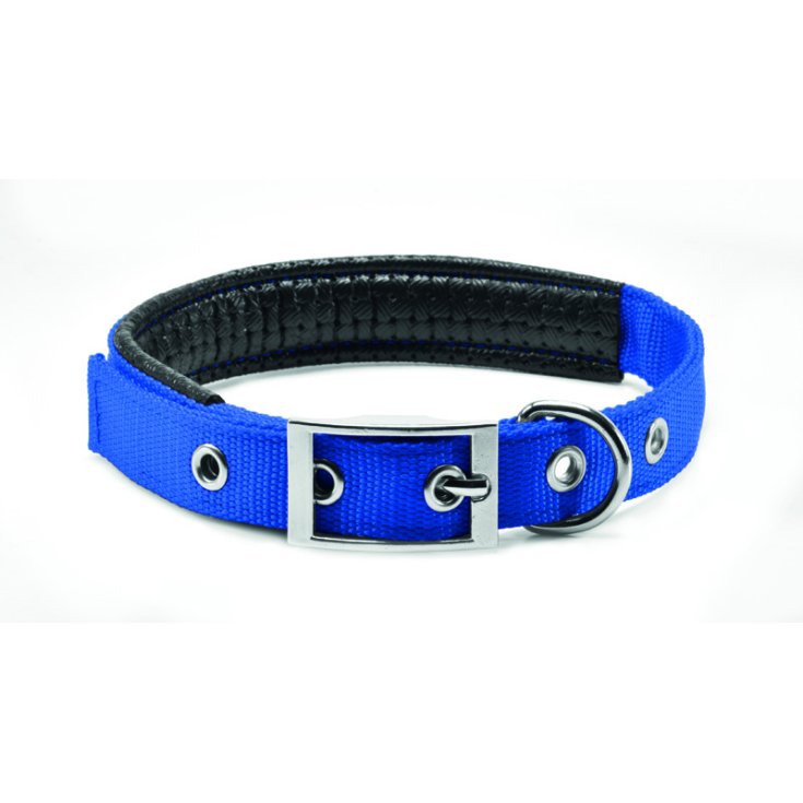RECORD COLLARE NYLON IMBOTTITO SOFT BLU