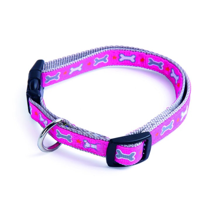 RECORD OSSICINI COLLARE NYLON ROSA 1,9X3