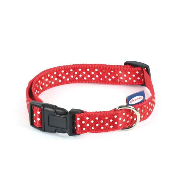 RECORD POIS COLLARE NYLON ROSSO 2,5X40 5