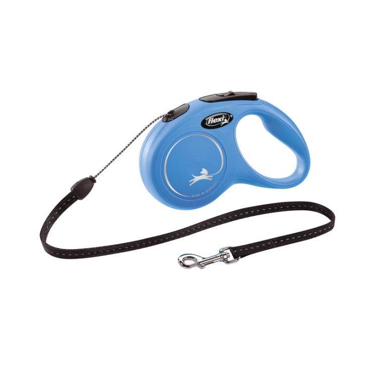 Guinzaglio New Classic Blu con Corda - 5 mt Taglia S
