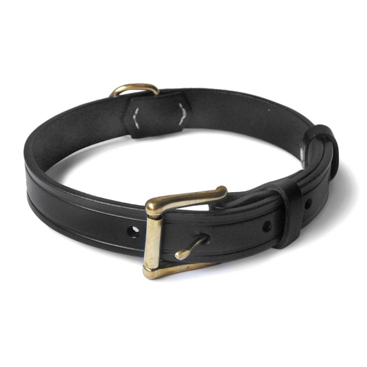 RECORD COLLARE CUOIO CUCITO NERO 3,5X65