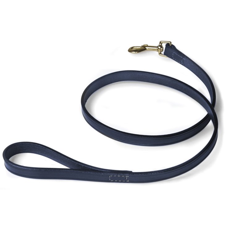 RECORD GUINZAGLIO CUOIO CUCITO BLU 1,3X9