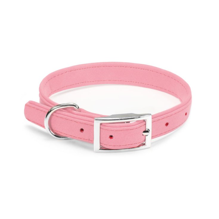 RECORD COLLARE CANE SIMILPELLE ROSA M 2,