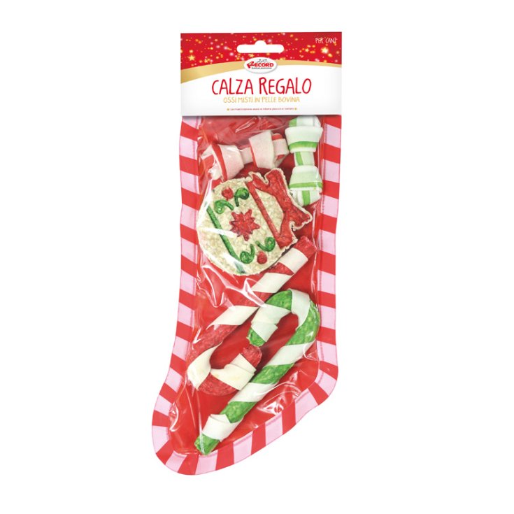 RECORD NATALIZI CALZA REGALO CON SNACK C