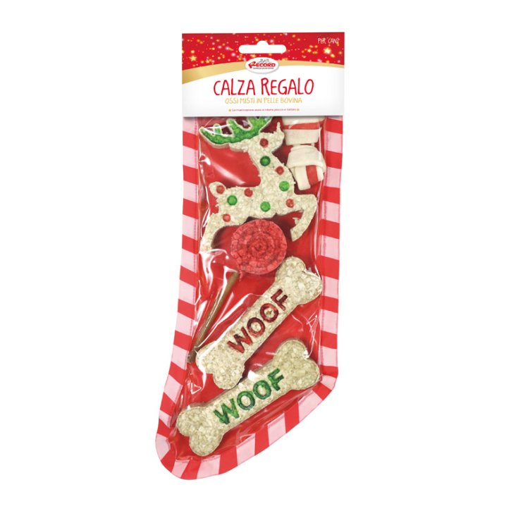 RECORD NATALIZI CALZA REGALO CON SNACK C