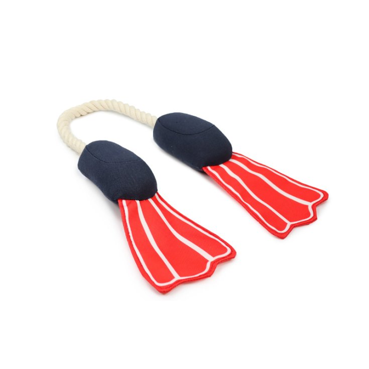Gioco Galleggiante Pinne con Corda - 62 x 5 x 4 cm