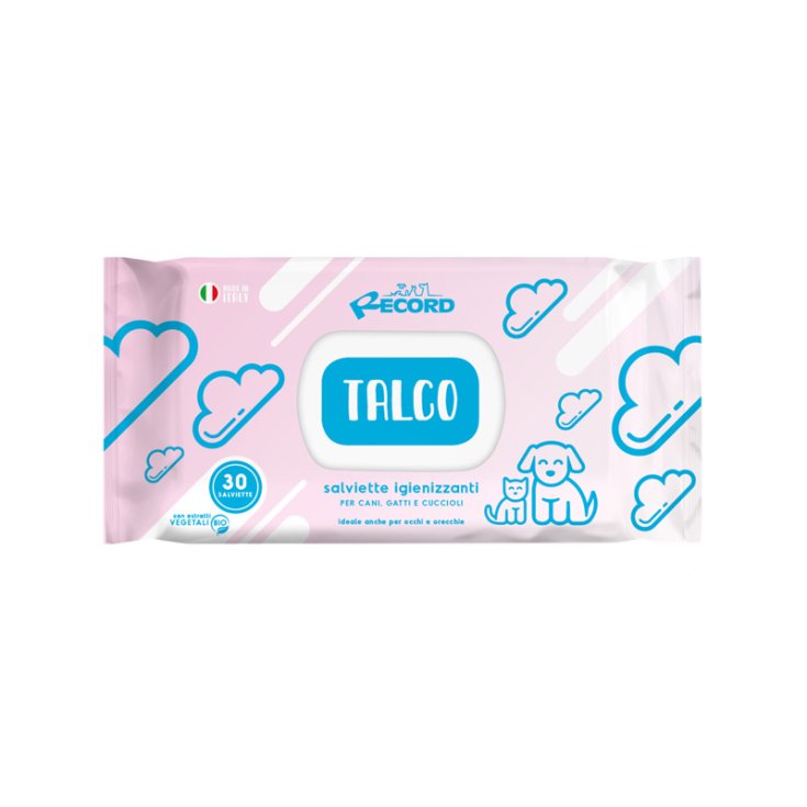 RECORD 30 SALVIETTE IGIENIZZANTI TALCO